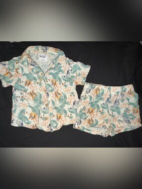 Bluey Matching button up and shorts